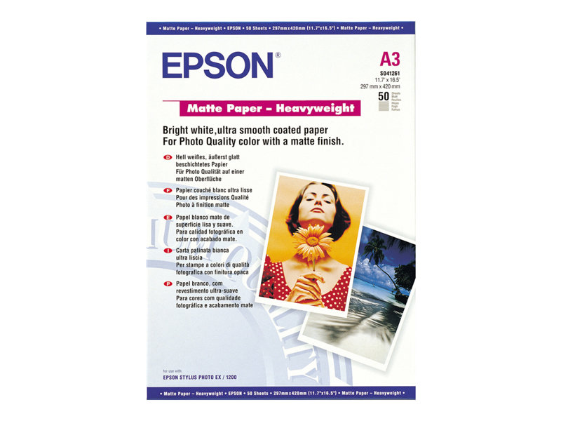 EPSON PAPIER MAT EPAIS A3 - 167