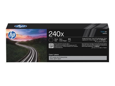 HP 240X High Yield black original LaserJet toner cartridge Product shot Front 79950