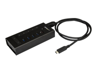 StarTech.com Hub USB-C à 7 ports en métal - Concentrateur USB Type-C vers 5x USB A et 2x USB-C - USB 3.0 - Montable (HB30C5A2CST)