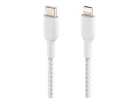 CABLE USB TIPO C A LIGHTNING BELKIN 3.3FT/1M CAA004BT1MWH