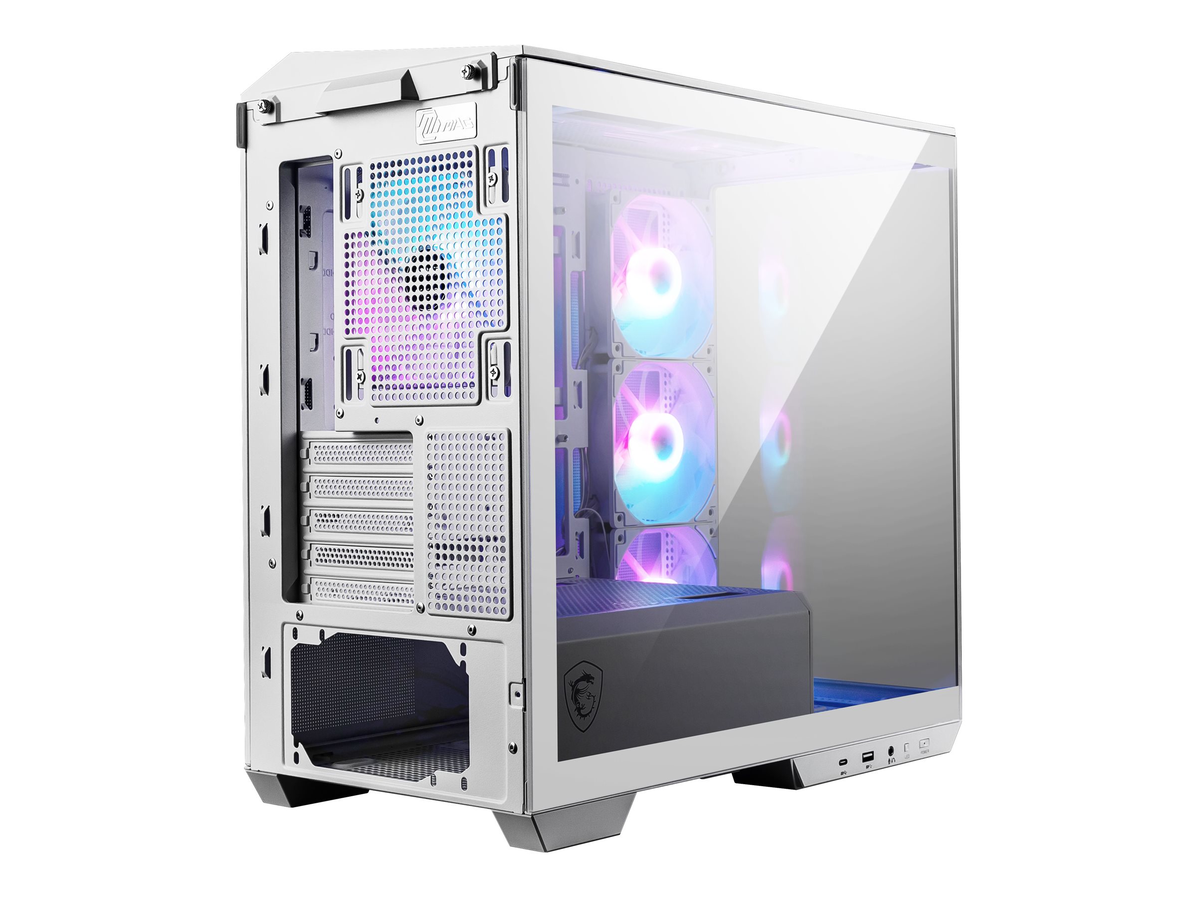 MSI MAG PANO M100R PZ microATX Product shot Back 79001