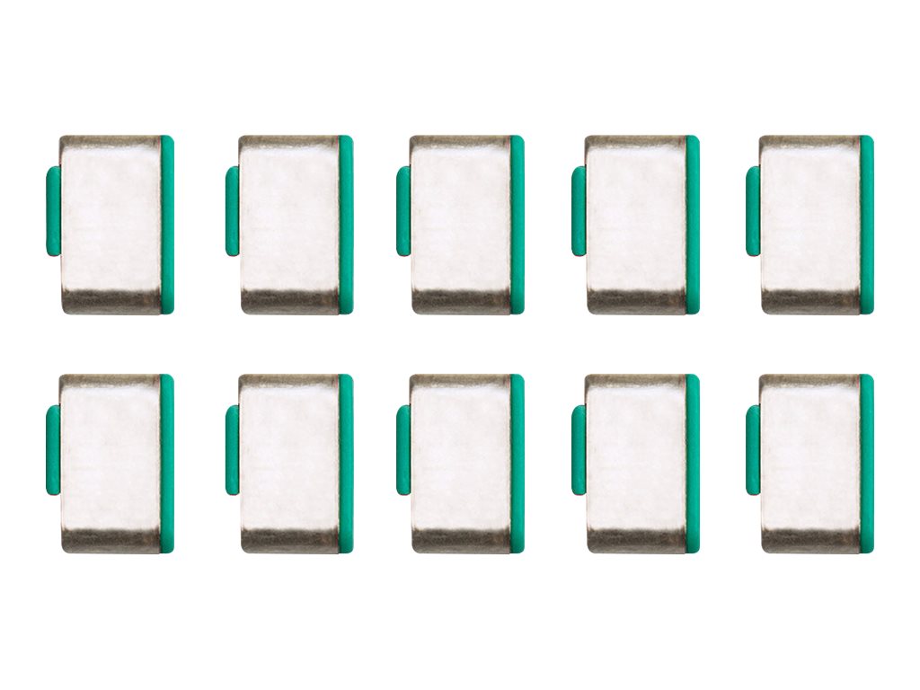 Bloqueurs de port USB Type C, vert, 10 pièces