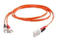 Quiktron Value Series Patch cable LC multi-mode (M) to ST multi-mode (M) 1 m fiber optic 