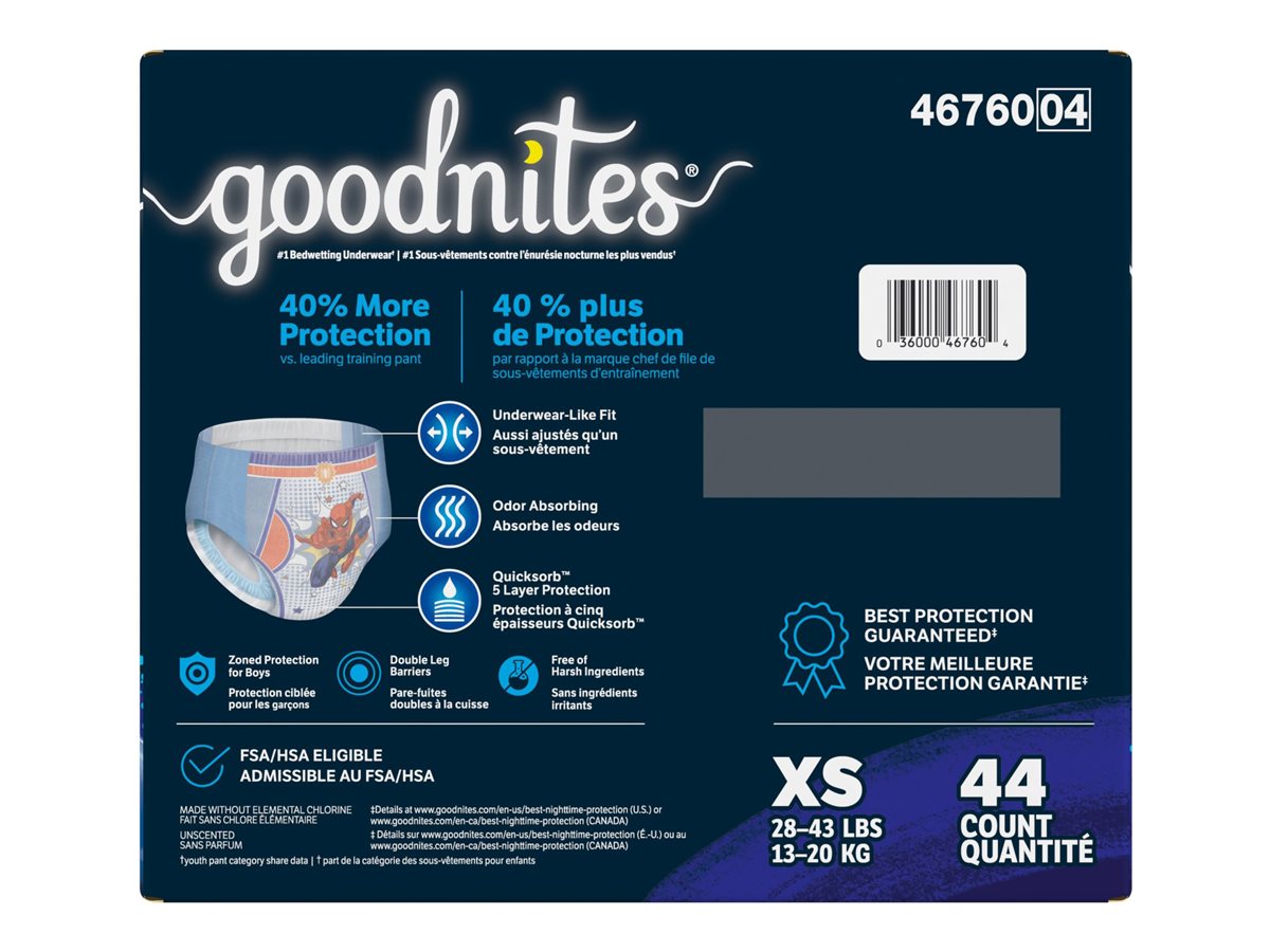 Goodnites Nighttime Bedwetting Underwear for Girls, XL, 28 Ct (Select for  More Options) 