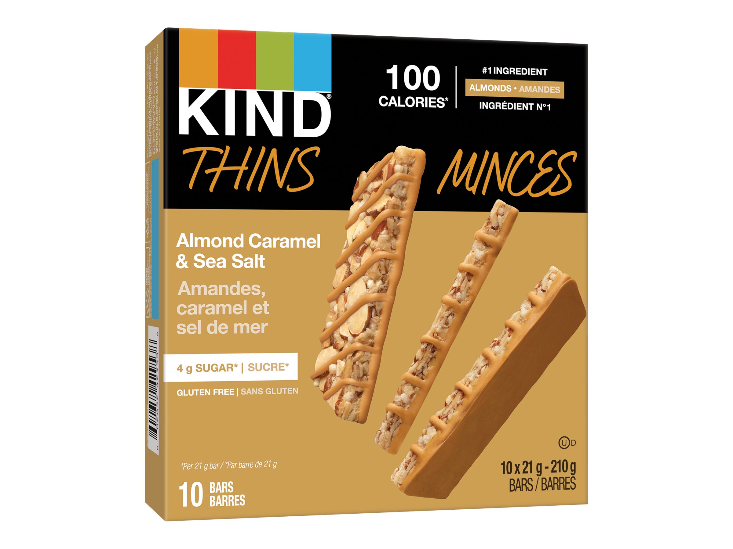 KIND Thins - Nut Bar - Almond Caramel & Sea Salt - pack of 10