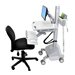 Ergotron StyleView EMR Cart with LCD Arm, LiFe Powered - Image 2: Right-angle