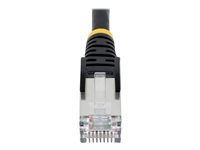 StarTech.com 6ft LSZH CAT6a Ethernet Cable, Black, 10 Gigabit Snagless RJ45  100W PoE Patch Cord, CAT 6A 10GbE 27AWG S/FTP Network Cable w/Strain  Relief, Fluke Tested/ETL