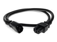AddOn - power extension cable - IEC 60320 C14 to IEC 60320 C15 - 1.22 m