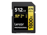 Lexar Professional GOLD Series SDXC UHS-II Memory Card 512GB 270MB/s
