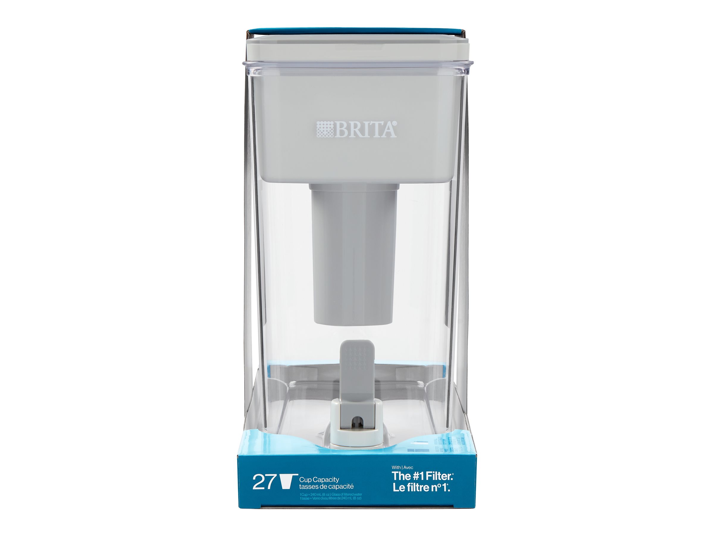 Brita UltraMax 18-Cup Water Dispenser – Gray, Open Box – Includes Filter