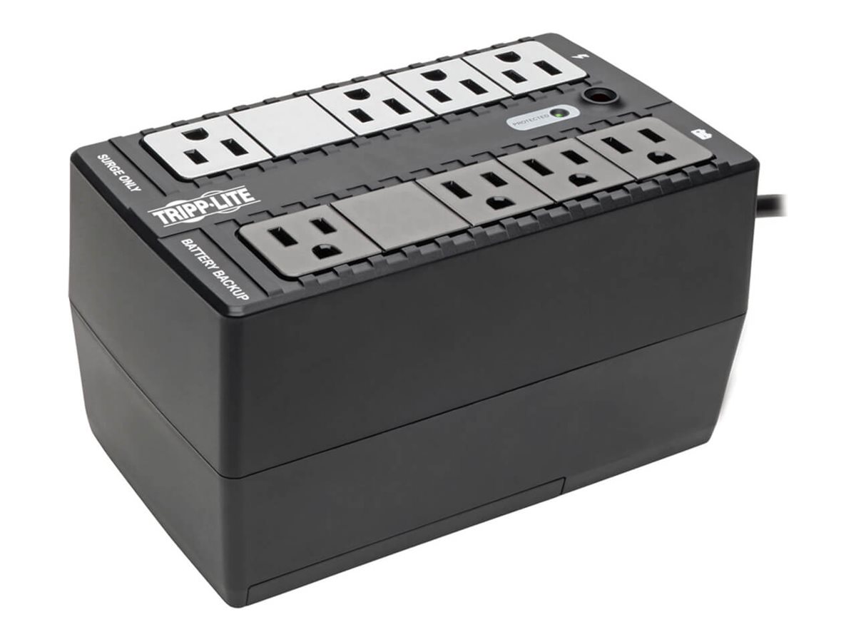 Tripp Lite 450VA 255W UPS Desktop Battery Back Up Compact 120V 8 Outlets