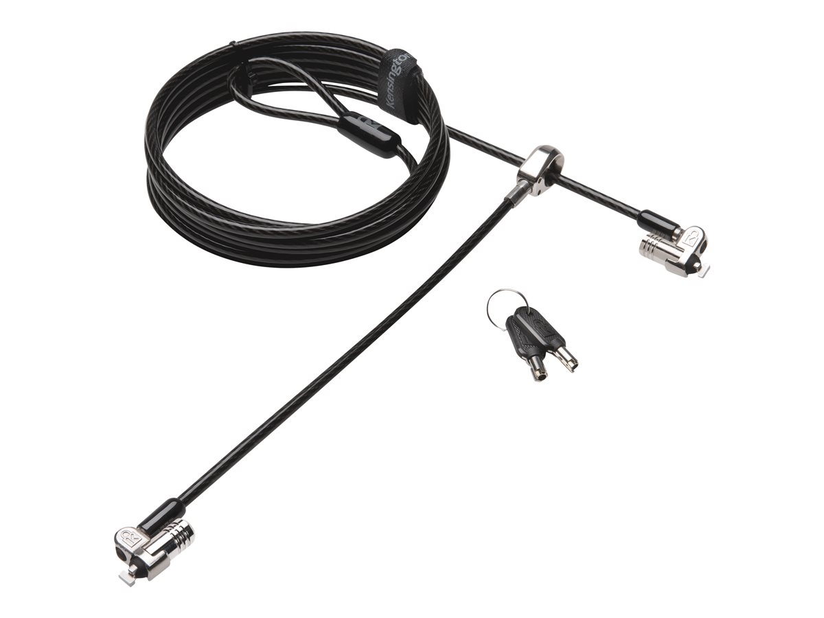 Kensington MicroSaver 2.0 Keyed Twin Laptop Lock - Like Keyed - bezpečnostní kabelový zámek
