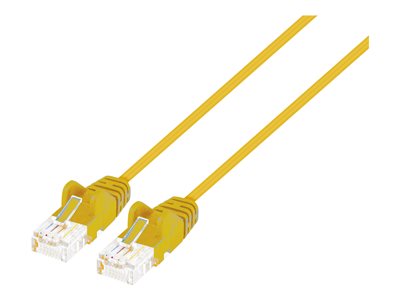 CAT6 U/UTP SLIM NETWORK PATCH CABLE, 10 FT., YELLOW