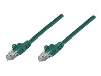 Intellinet Network Patch Cable, Cat5e, 3m, Green, CCA, U/UTP, PVC, RJ45, Gold Plated Contacts, Snagless, Booted, Lifetime War
