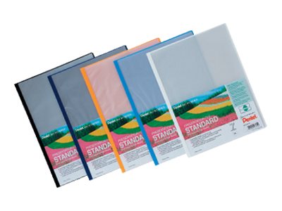 Pentel Display Book For A4 Capacity 7 Sheets Black With Transparent Front Cover Pack Of 5