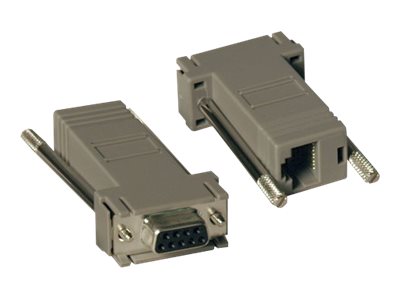 Tripp Lite Null Modem Serial RS232 Modular Adapter Kit 2x DB9F to RJ45F