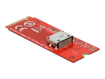 DELOCK M.2 Key M zu 1 x OCuLink SFF-8612 Konverter - 64106