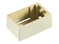 SURF MOUNT BOX SGL GANG PLAST ELECT IVRY