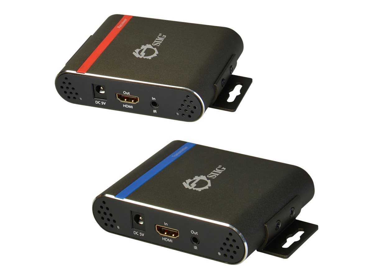SIIG HDMI 4K Extender over Single CAT5e/6 Cable with IR (Transmitter & Receiver)