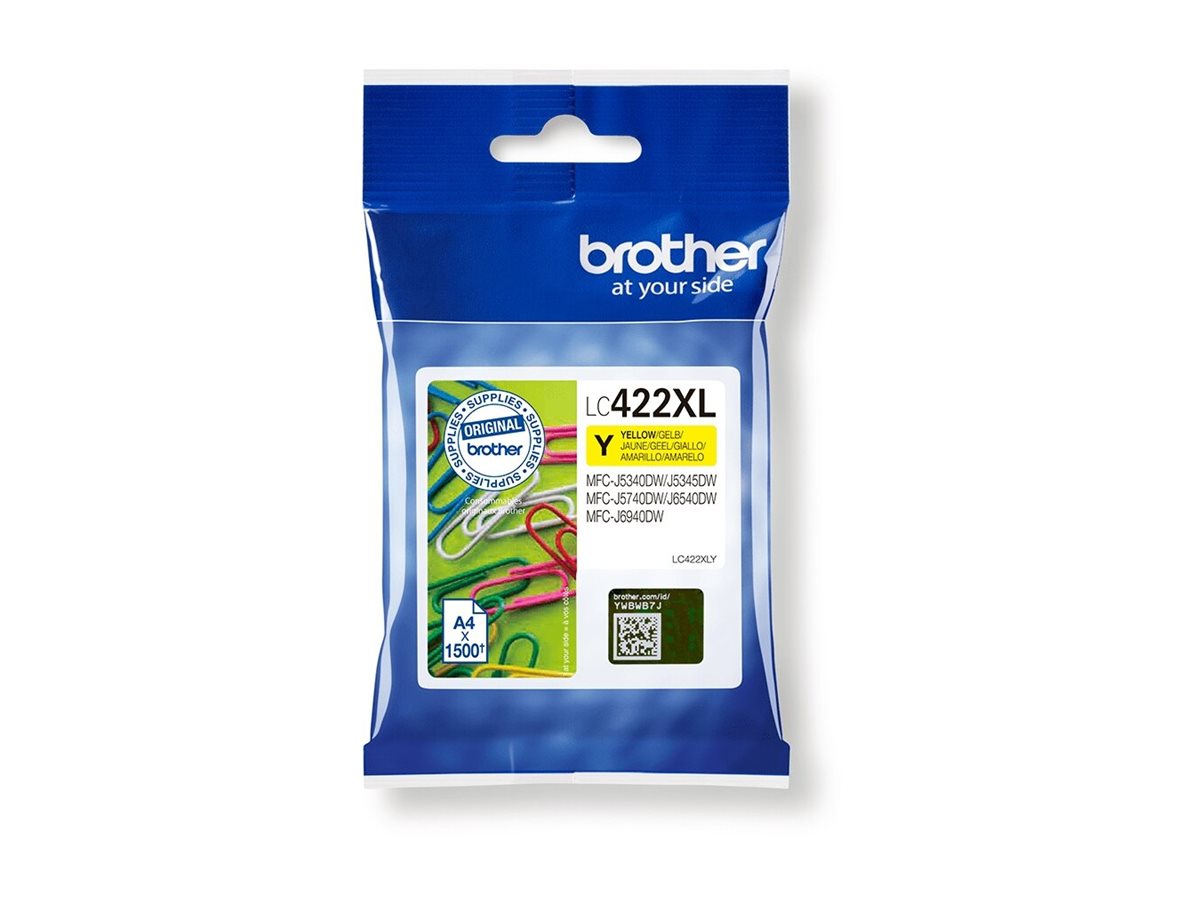 Brother Lc422xly High Yield Yellow Original Ink Cartridge