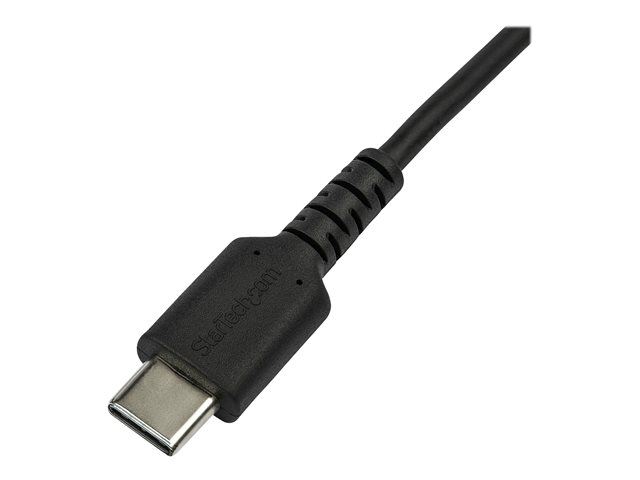 StarTech.com 6 ft(2m) Durable Black USB-C to Lightning Cable, Heavy Duty Rugged Aramid Fiber USB Type A to Lightning Charger/Sync Power Cord, Apple MFi Certified iPad/iPhone 12 Pro Max - iPhone 7/8/11/11 Pro