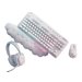 Logitech G713 Wired Gaming Keyboard, Tactile Switches (GX Brown), and Keyboard Palm Rest, White Mist - Image 3: Right-angle