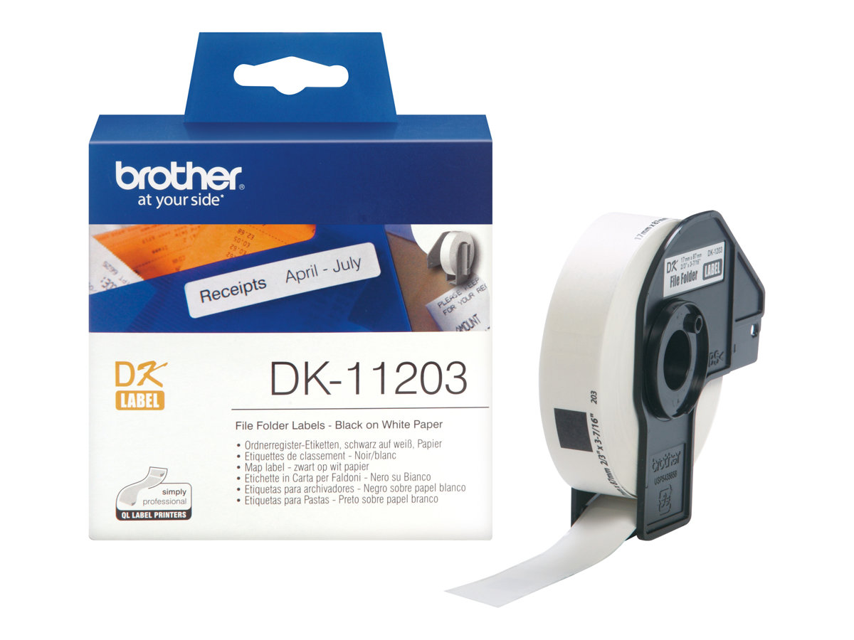 BROTHER DK11203 FILE FOLDER LABELS