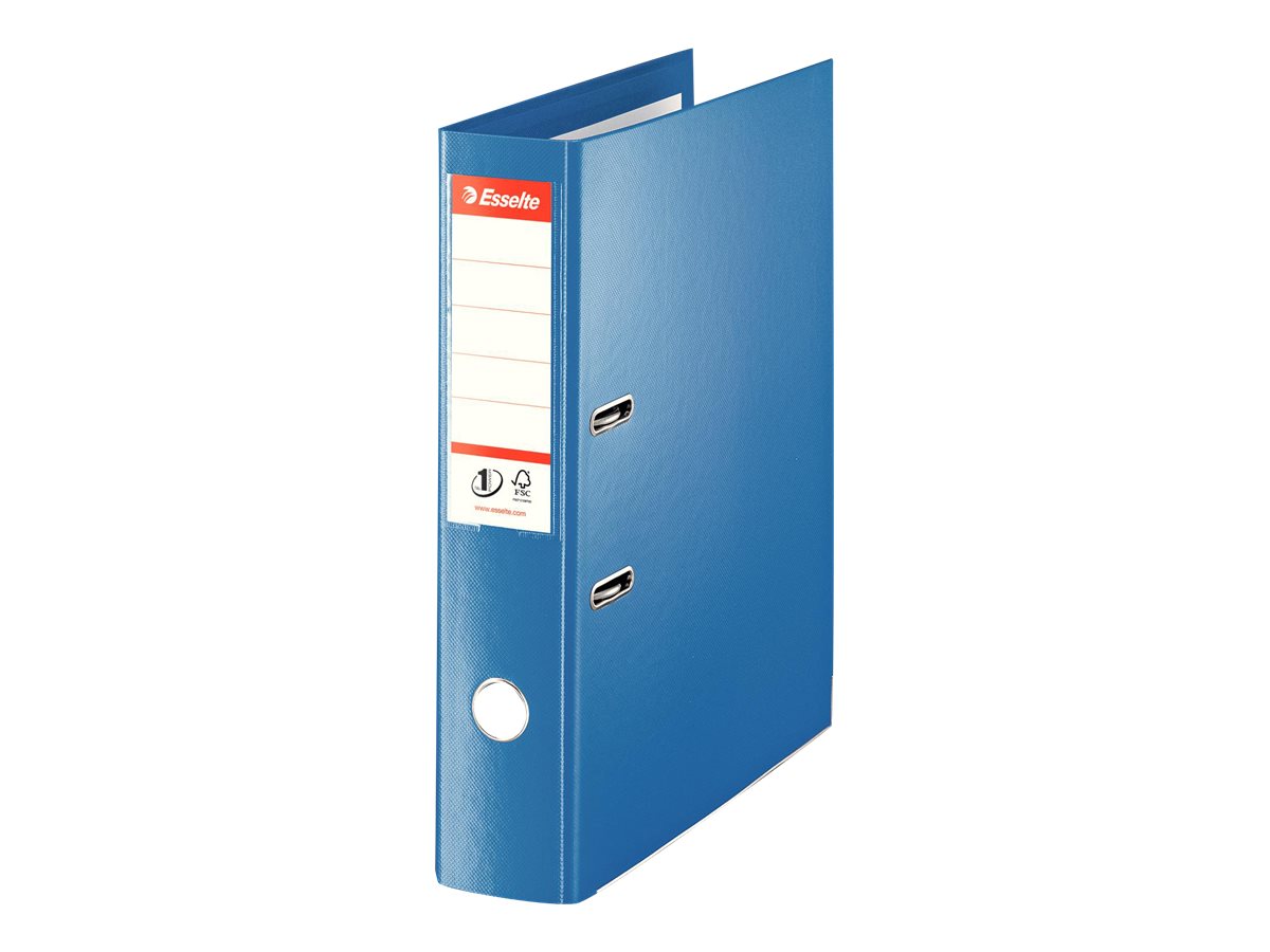 Esselte No1 Vivida Foolscap Lever Arch File For Folio Capacity 500 Sheets Vivid Blue