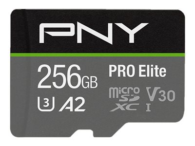 PNY Micro SD Card PRO Elite 256GB XC - P-SDU256V32100PRO-GE