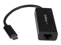 StarTech.com USB C to Gigabit Ethernet Adapter Black USB 3.1 to RJ45 LAN Network Adapter 