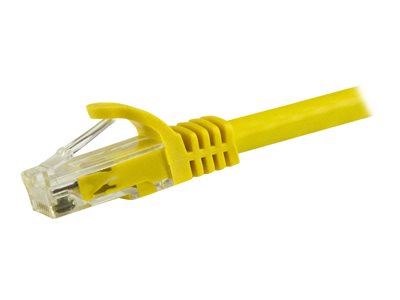 0065030847087 - StarTechcom 15m CAT6 Ethernet Cable 10 Gigabit Snagless RJ45 650MHz 100W PoE Patch Cord CAT 6 10GbE UTP Network Cable w Strain Relief Yellow Fluke Tested Wiring is UL Certified TIA - Category 6 - 24AWG (N6PATC15MYL) - Patch-Kabel - 15 m - Gelb