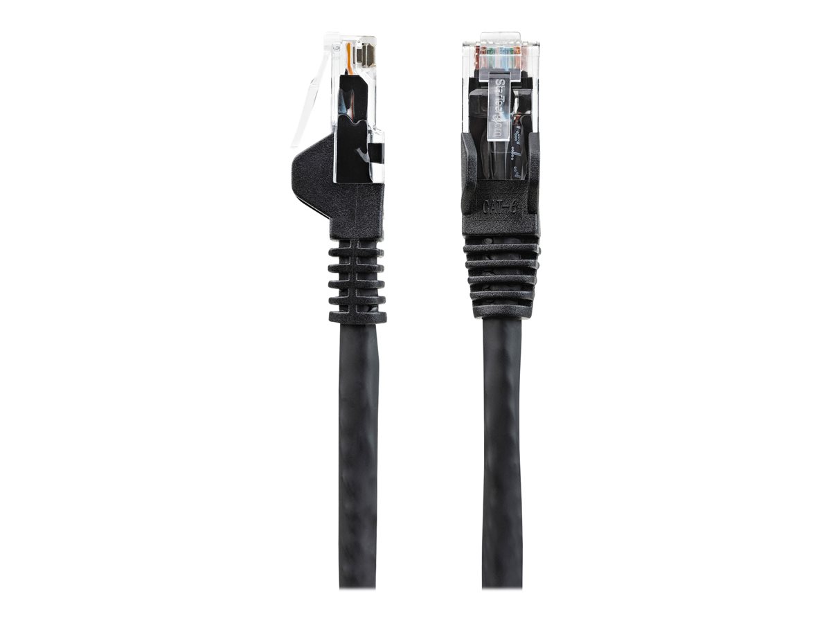 StarTech.com 50cm LSZH CAT6 Ethernet Cable, 10 Gigabit Snagless RJ45 100W PoE Network Patch Cord with Strain Relief, CAT 6 10GbE UTP, Black, Individually Tested/ETL, Low Smoke Zero Halogen - Category 6 - 24AWG (N6LPATCH50CMBK) - patch kabel - 50 cm - černá – foto 2