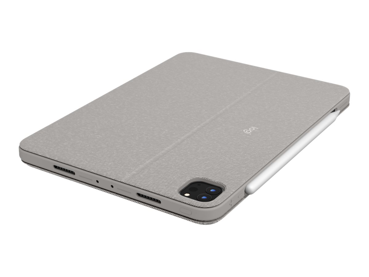 Logitech Combo Touch - klávesnice a pouzdro - s trackpad - QWERTY - US mezinárodní - písek (sand) Vstupní zařízení – foto 5