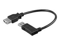 goobay USB 2.0 USB forlængerkabel 30cm Sort