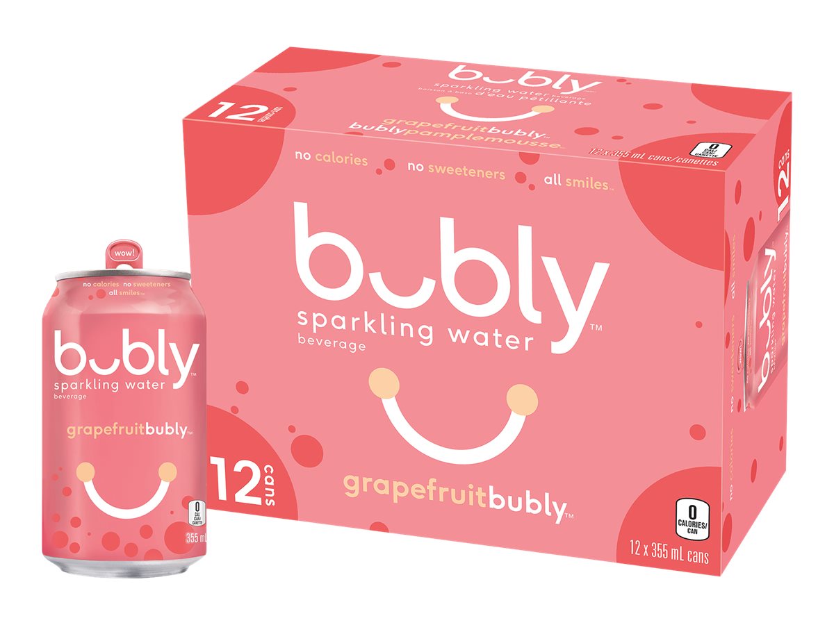 Bubly Sparkling Water Grapefruit 12x355ml