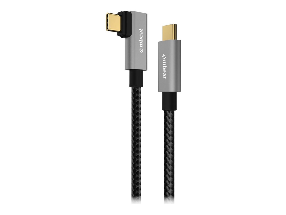 mbeat ToughLink USB-C cable USB-C to USB-C 1.8 Product shot Right-angle 79850