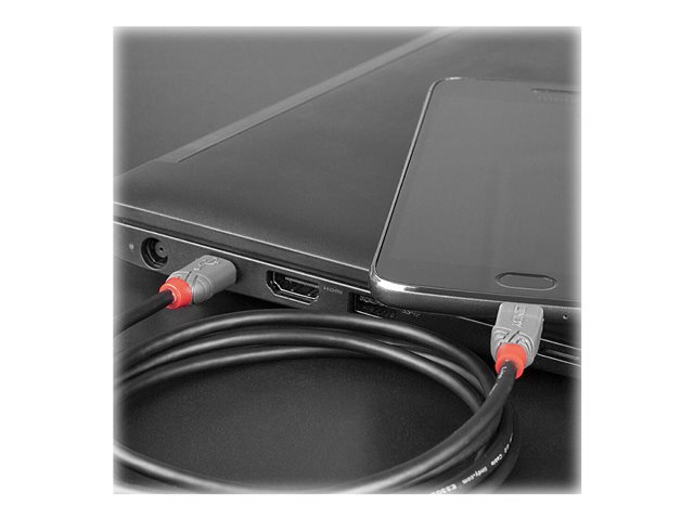 C ble USB 2.0 Type C vers Micro-B, Anthra Line, 1m
