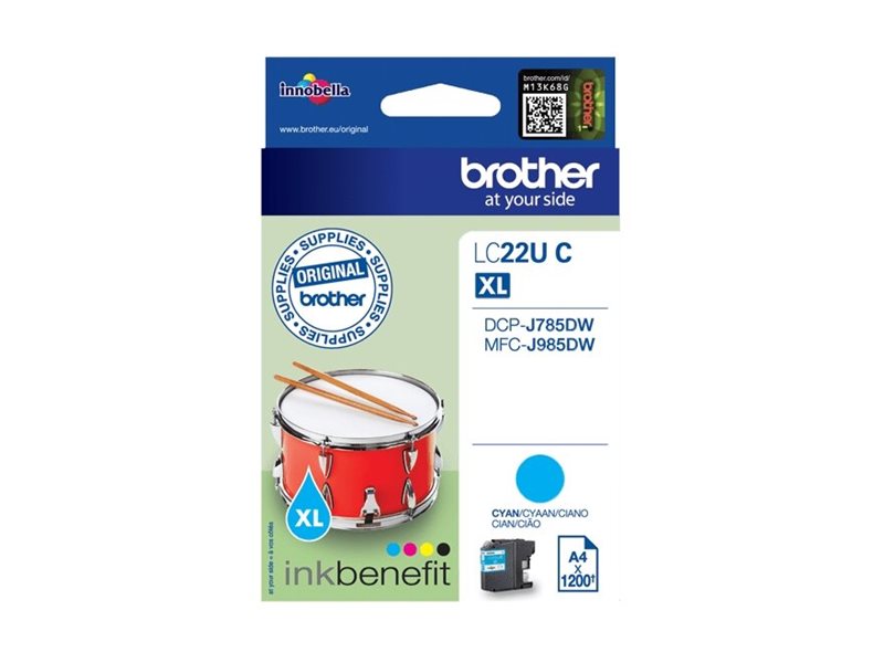 Brother Lclc22uc Xl Cyan Original Ink Cartridge