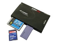 Mobile Edge All-In-One USB 2.0 Card Reader & 3-Port Hub 