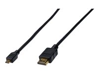 ASSMANN Mikro HDMI han -> HDMI han 1 m Sort