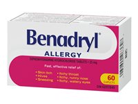 Benadryl Allergy Caplets - 60's