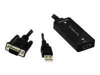 LogiLink VGA Audio to HDMI Converter Video transformer