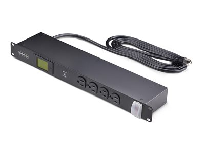 StarTech.com 16-Outlet Rack Mount Metered PDU, 1U Server Power Strip, TAA