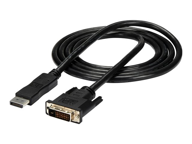 StarTech.com 6ft / 1.8m DisplayPort to DVI Cable - 1920x1200 - DVI Adapter Cable - Multi Monitor Solution for DP to DVI Setup (DP2DVIMM6)