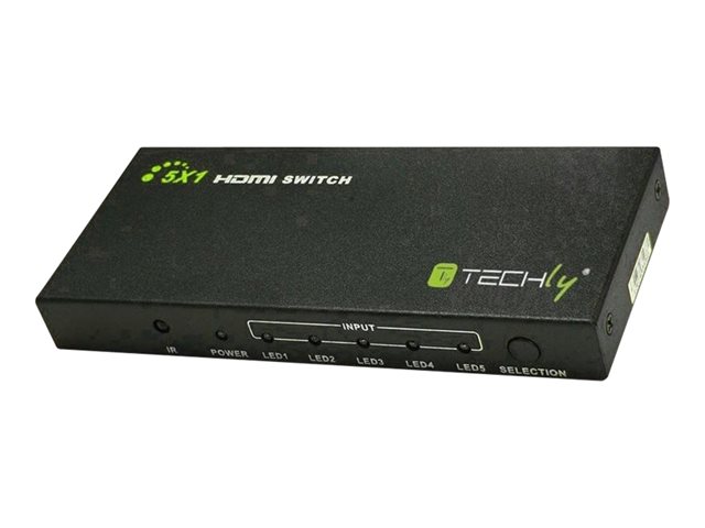 Prze¸cznik Techly IDATA HDMI-4K51 HDMI 5/1 z pilotem, 4K2K 3D, czarny