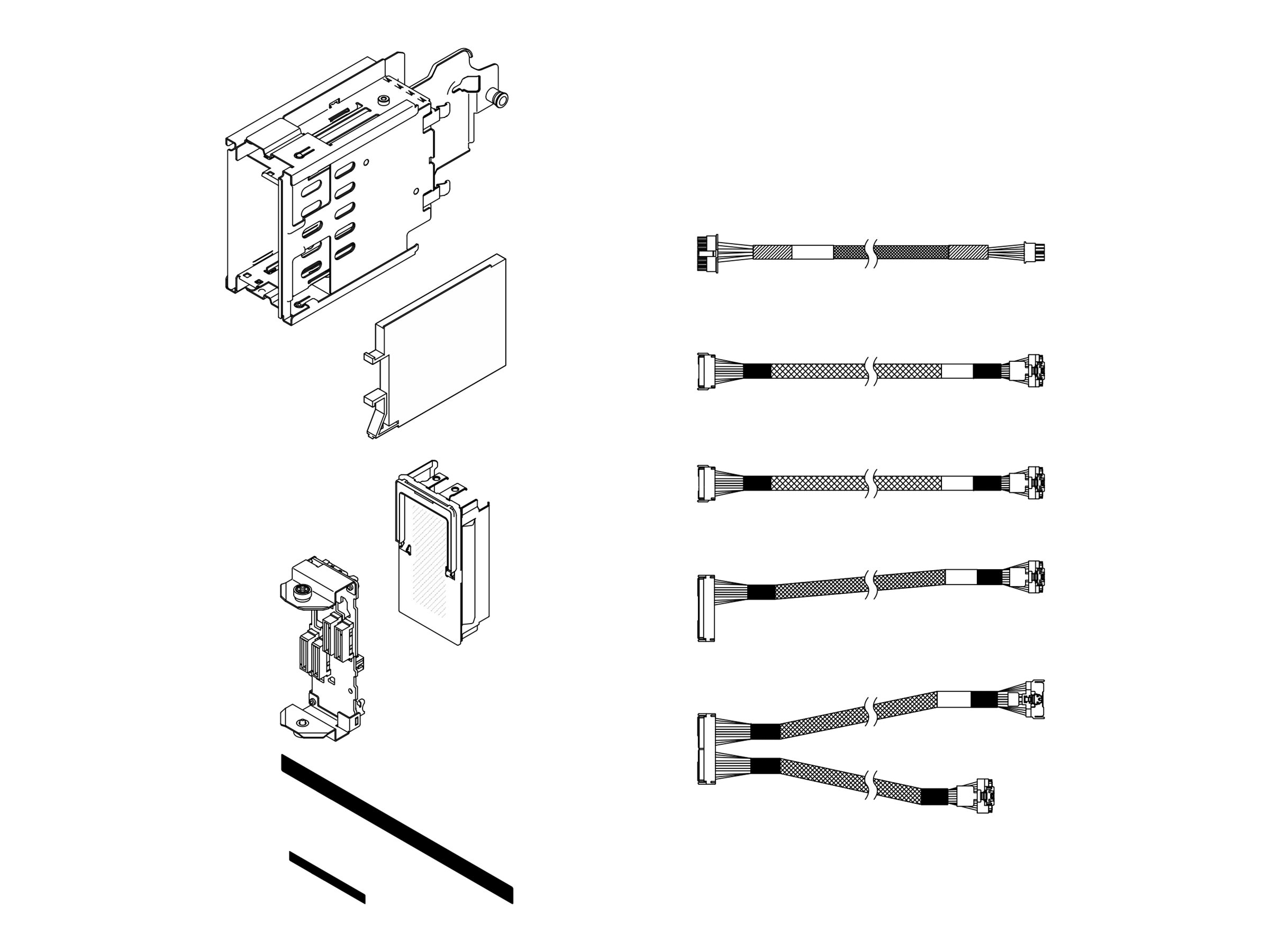 Lenovo - Server 1 x 4 E3.S backplane kit