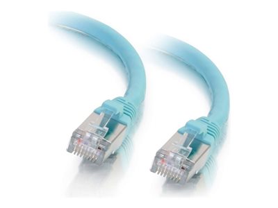 C2G 3ft Cat6a Snagless Shielded (STP) Network Patch Ethernet Cable Aqua