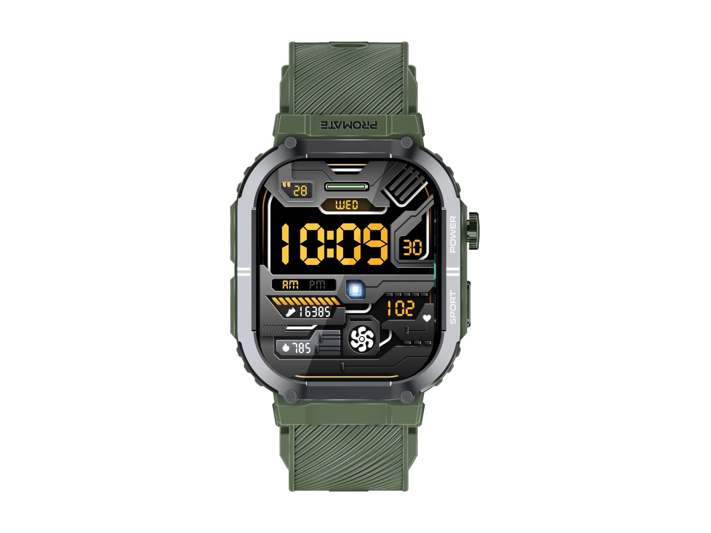 Promate SportFit XWatch-SL aluminium alloy Yes smart watch with strap 128 MB Usage / lifestyle Close-up 72140