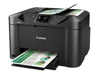 Canon MAXIFY MB5155 - Multifunction printer - colour - ink-jet - A4 (210 x 297 mm), Legal (216 x 356 mm) (original) - A4/Legal (media) - up to 22 ppm (copying) - up to 24 ipm (printing) - 250 sheets - 33.6 Kbps - USB 2.0, LAN, Wi-Fi(n), USB host