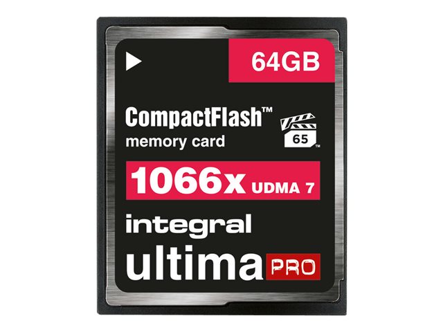 Image of Integral UltimaPro - flash memory card - 64 GB - CompactFlash